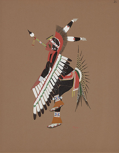 pochoir, print, kiowa five, native american, thlooksee