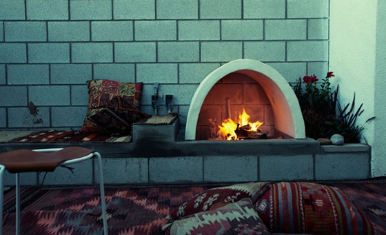 ace hotel, patio_w_fireplace, palm springs, thelooksee