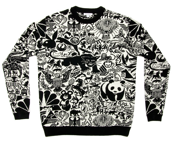 karl grandin, animal logo sweater, design, textiles, the looksee
