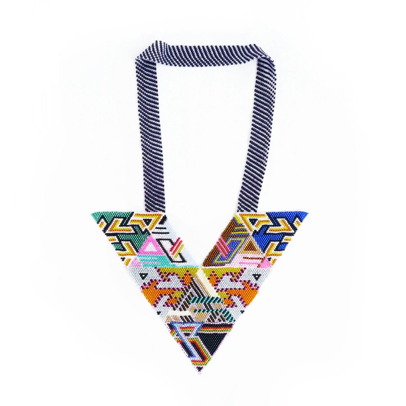 broken fab, necklace, jewelry, beaded, psychedelic, design, uk, thelooksee 