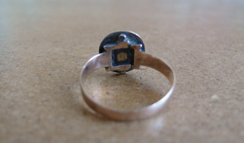 ring, vintage, civil war, american, jewelry, adornment, etching, mourning, the look see